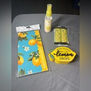 4 pc New Lemon Theme Bundle NWT